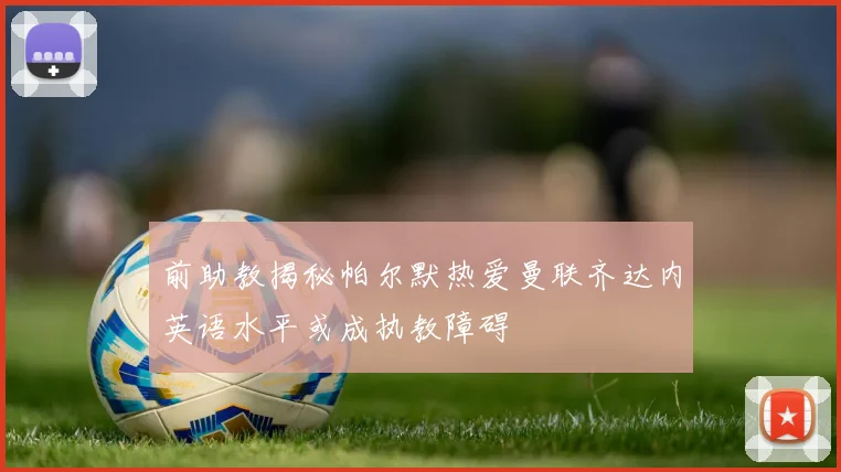 前助教揭秘帕尔默热爱曼联齐达内英语水平或成执教障碍